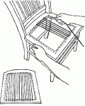 Плетение сидений стульев из камыша