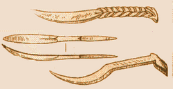 Инструменты для плетения лаптей